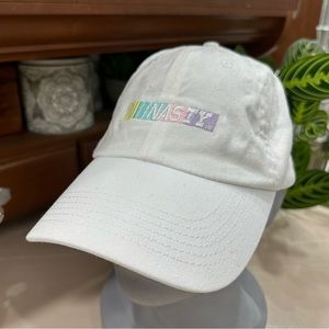 Livil Regime White Pastel Nascar “Nasty” Baseball Cap Hat